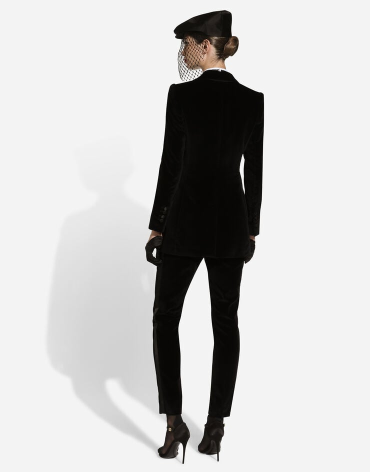 Dolce & Gabbana Chaqueta De Esmoquin Turlington De Botonadura Sencilla De Terciopelo