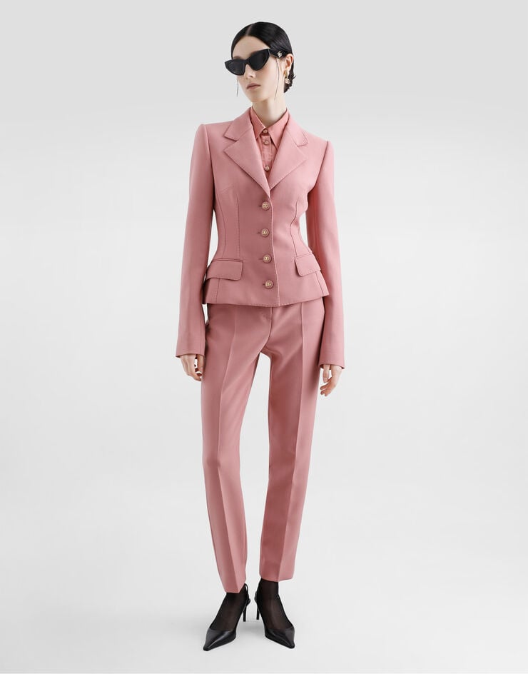 Dolce & Gabbana Chaqueta Dolce De Botonadura Sencilla En Crepé De Lana