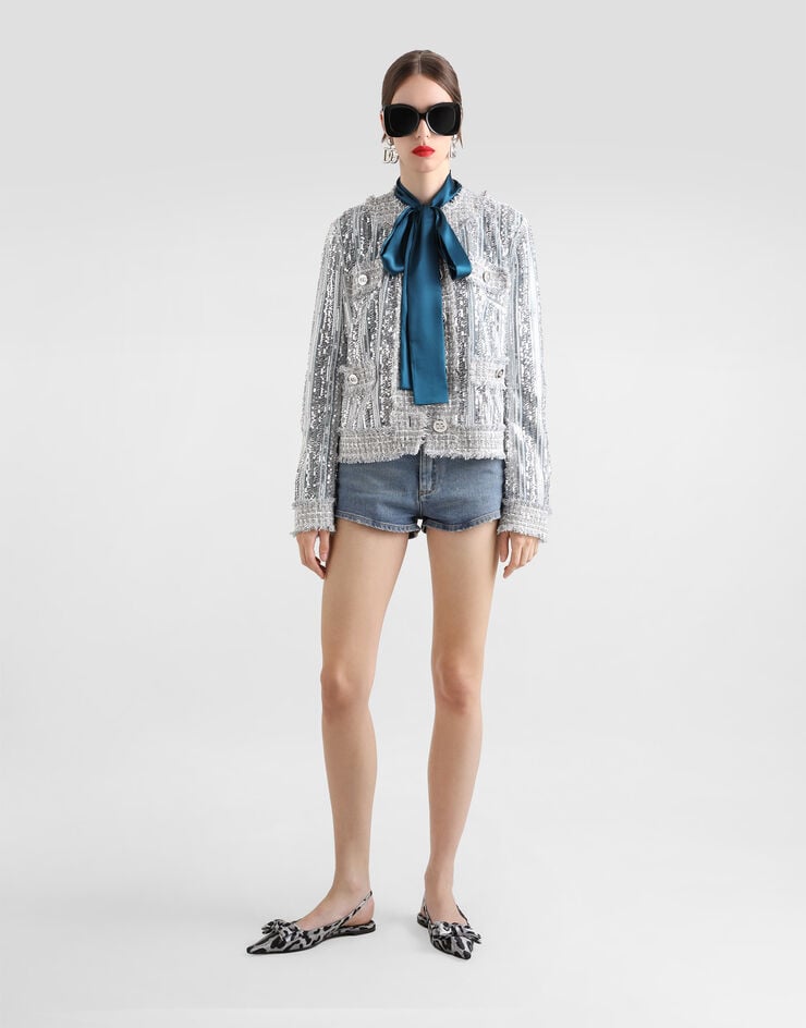 Dolce & Gabbana Chaqueta Gabbana De Tul Bordado De Lentejuelas