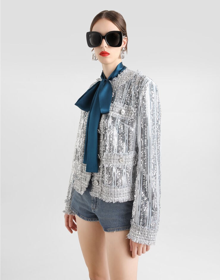 Dolce & Gabbana Chaqueta Gabbana De Tul Bordado De Lentejuelas