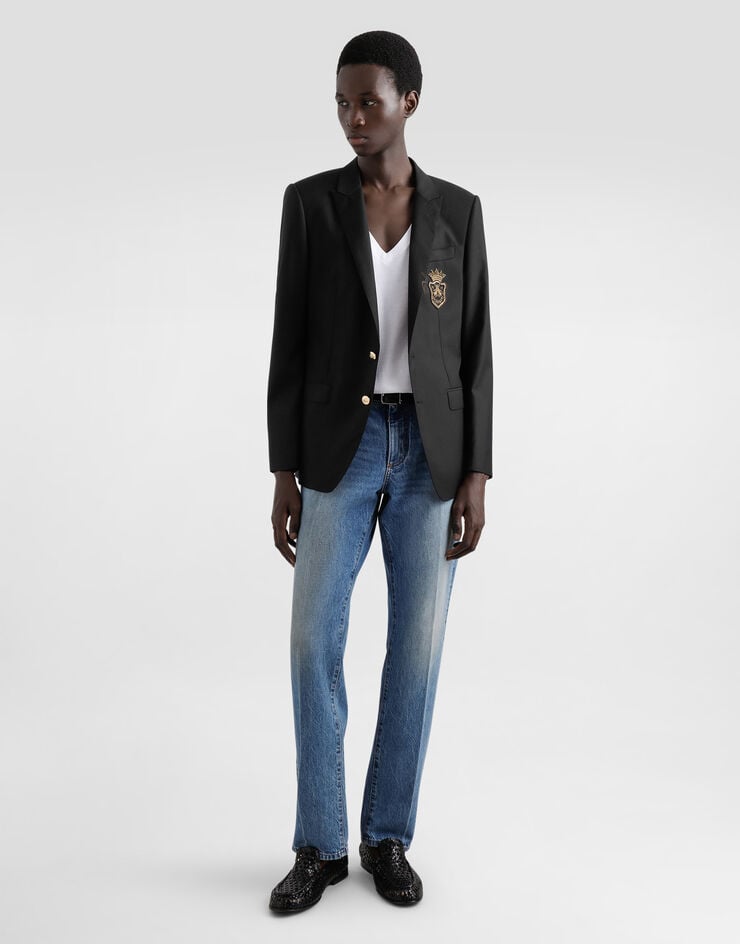 Dolce & Gabbana Chaqueta Martini De Botonadura Sencilla Con Parche