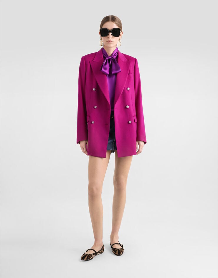 Dolce & Gabbana Chaqueta Oversize De Cachemira Con Botonadura Doble