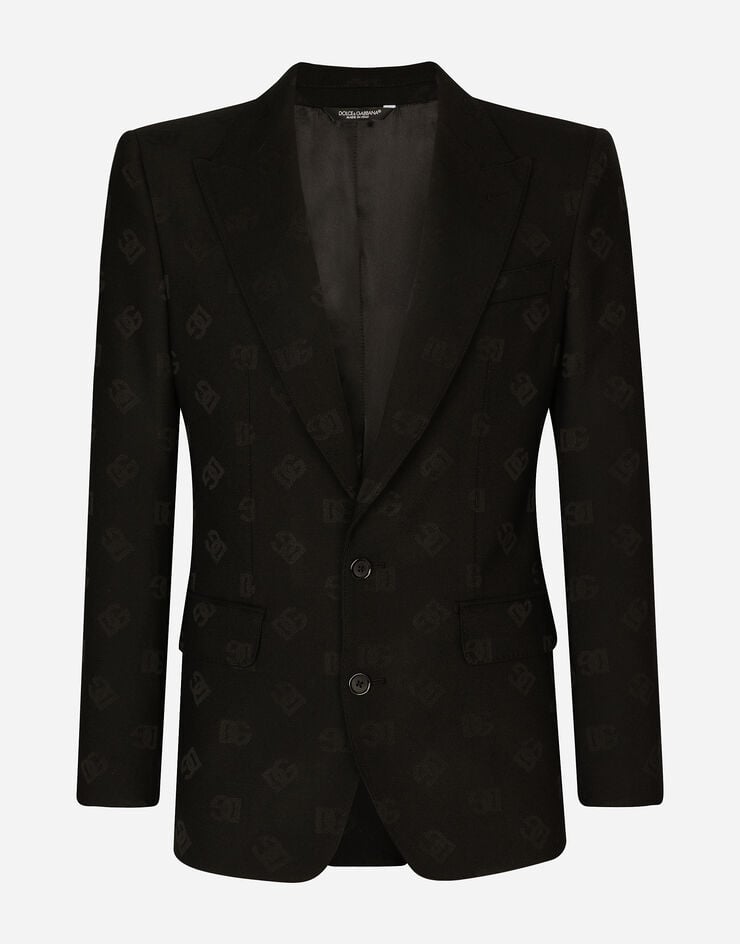 Dolce & Gabbana Chaqueta Sicilia de botonadura sencilla en jacquard con DG Monogram