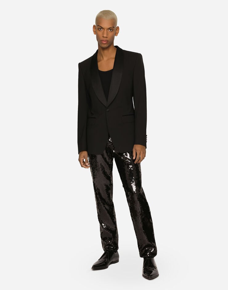 Dolce & Gabbana Chaqueta Sicilia De Esmoquin Con Botonadura Sencilla De Lana Elástica