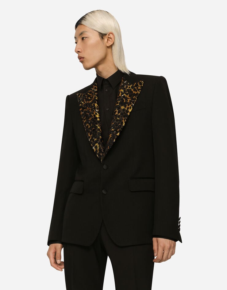 Dolce & Gabbana Chaqueta Sicilia De Esmoquin En Lana Elástica