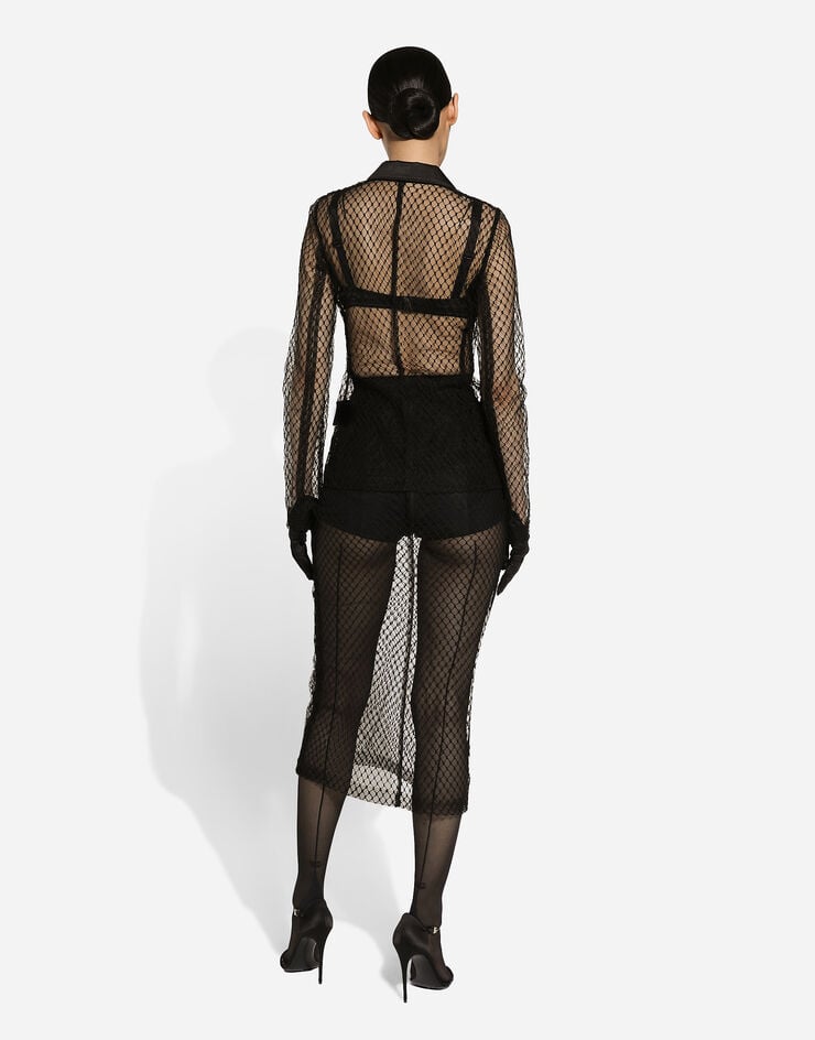 Dolce & Gabbana Chaqueta Tipo Esmoquin Dolce De Botonadura Sencilla De Malla