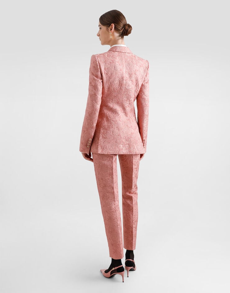 Dolce & Gabbana Chaqueta Turlington De Botonadura Sencilla En Jacquard Acolchado Floral