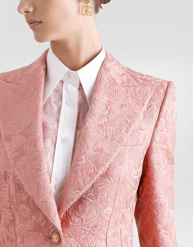 Dolce & Gabbana Chaqueta Turlington De Botonadura Sencilla En Jacquard Acolchado Floral