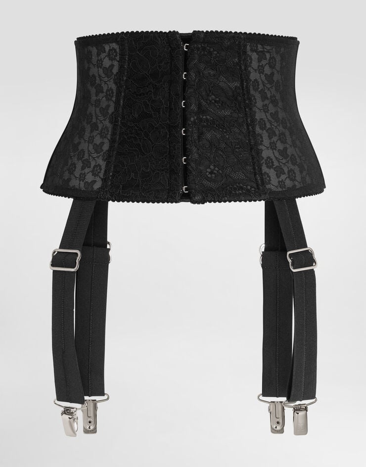 Dolce & Gabbana Cinturón Bustier De Elástico Marquisette Con Liguero