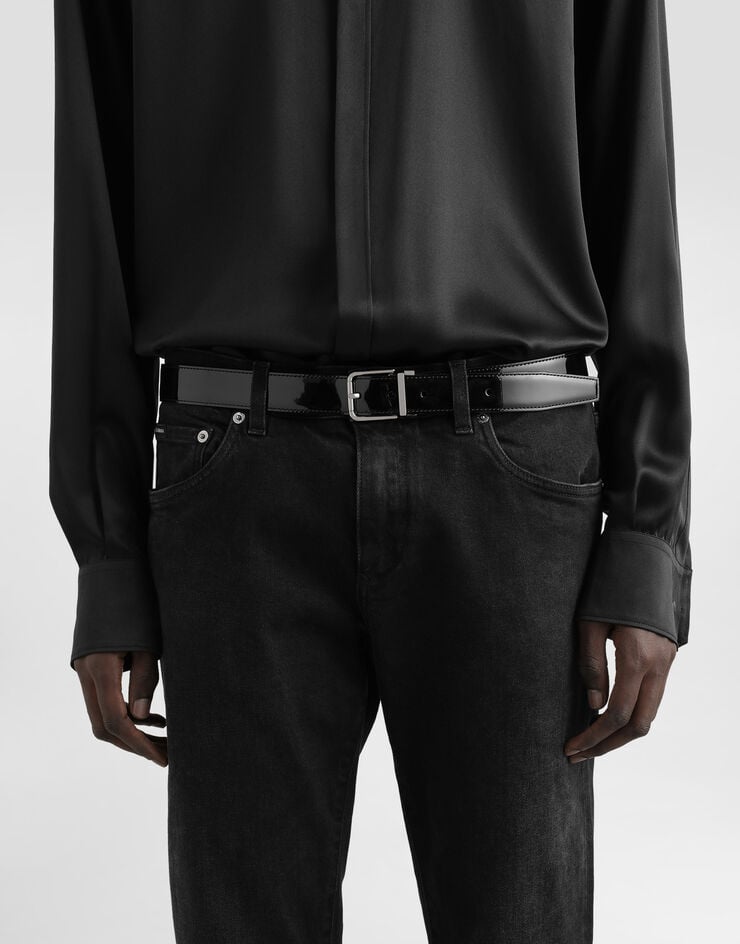 Dolce & Gabbana Cinturón De Piel De Becerro Acharolada