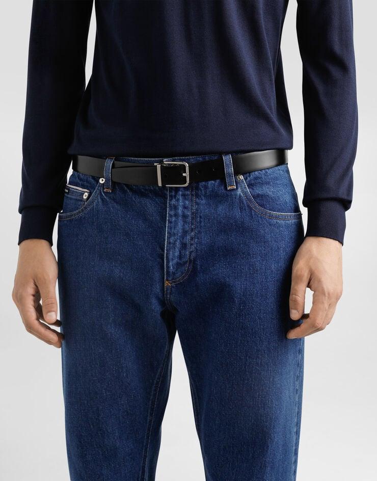 Dolce & Gabbana Cinturón De Piel De Becerro Cepillada