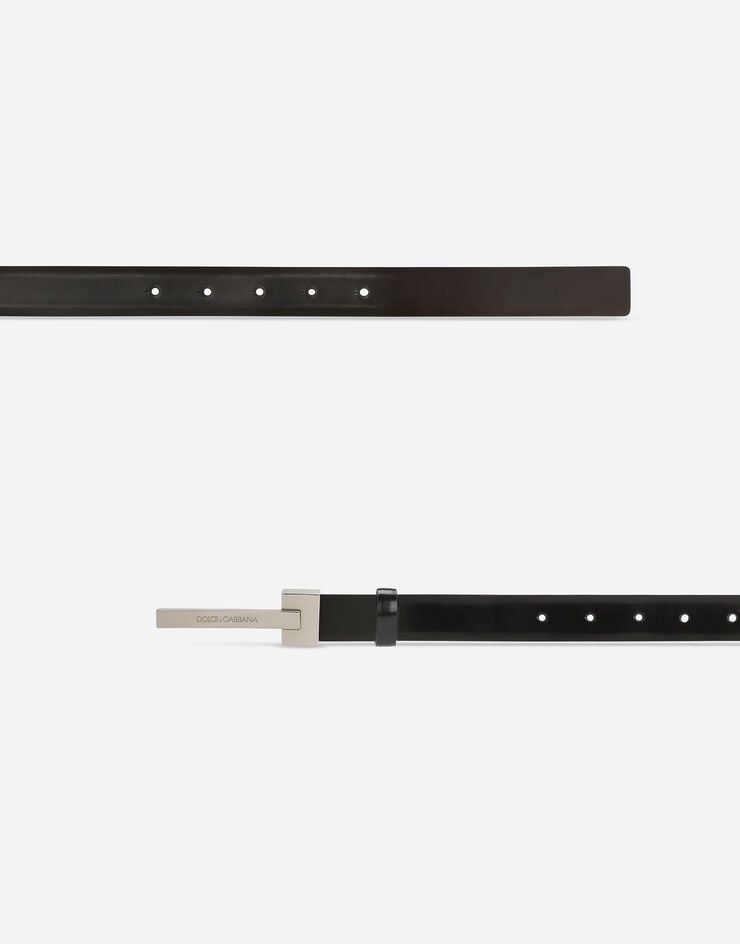 Dolce & Gabbana Cinturón En Piel De Becerro Cepillada
