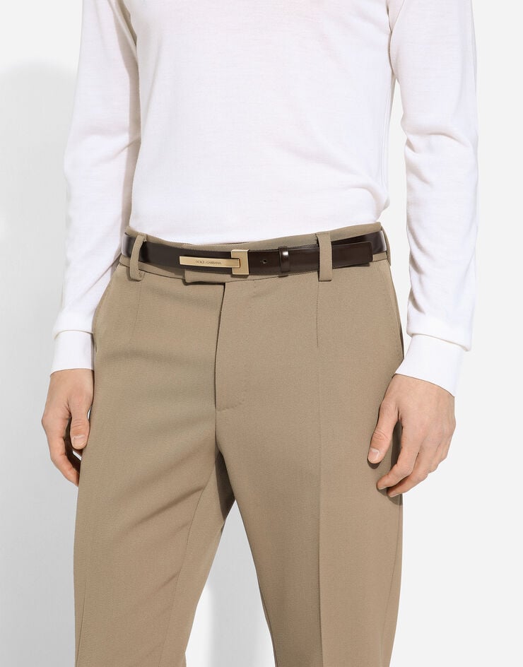 Dolce & Gabbana Cinturón En Piel De Becerro Cepillada