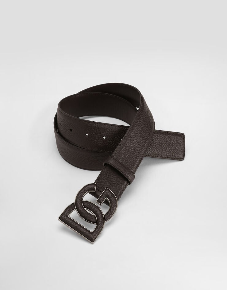 Dolce & Gabbana Cinturón En Piel De Becerro Con Estampado De Ciervo