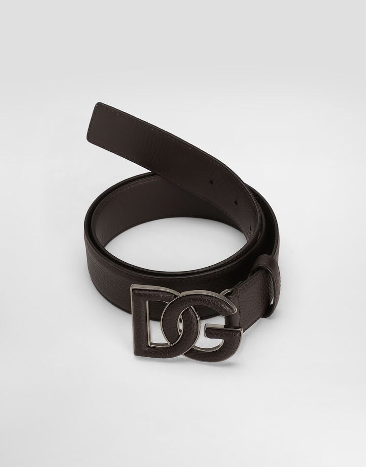 Dolce & Gabbana Cinturón En Piel De Becerro Con Estampado De Ciervo