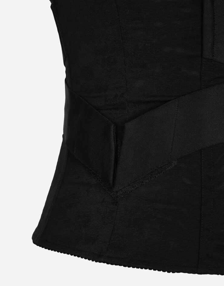 Dolce & Gabbana Cinturón Tipo Corsé Con Bandas Elásticas Cruzadas Con Logotipo