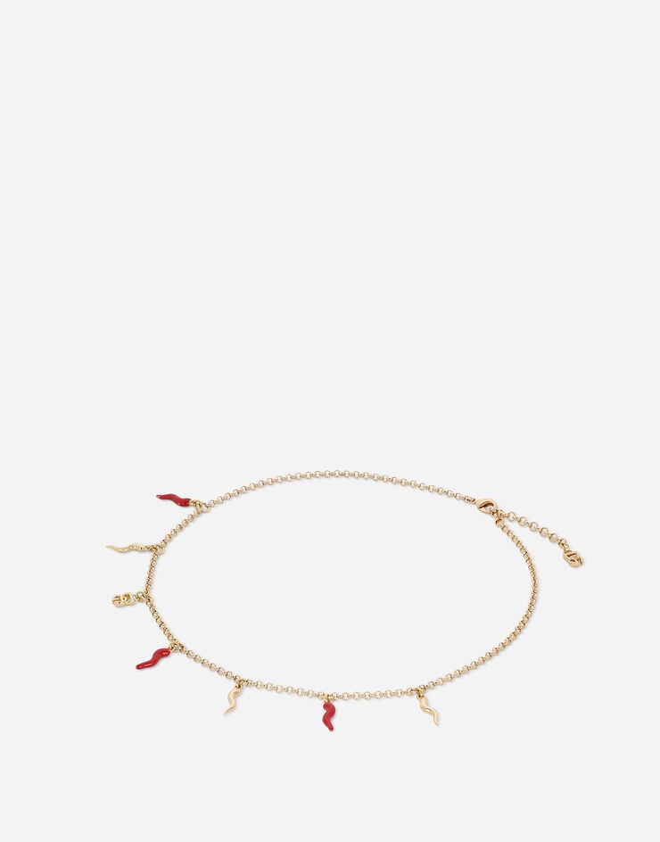 Dolce & Gabbana Collar Con Logotipo DG Y Detalles De Cuerno