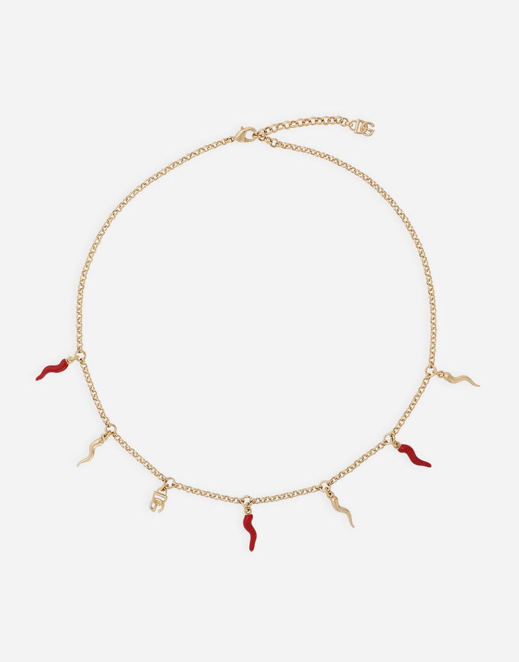 Dolce & Gabbana Collar con logotipo DG y detalles de cuerno