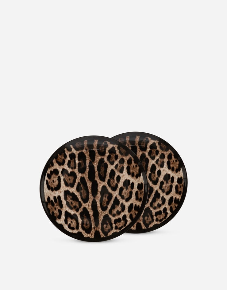 Dolce & Gabbana Conjunto 2 platos de pan de porcelana