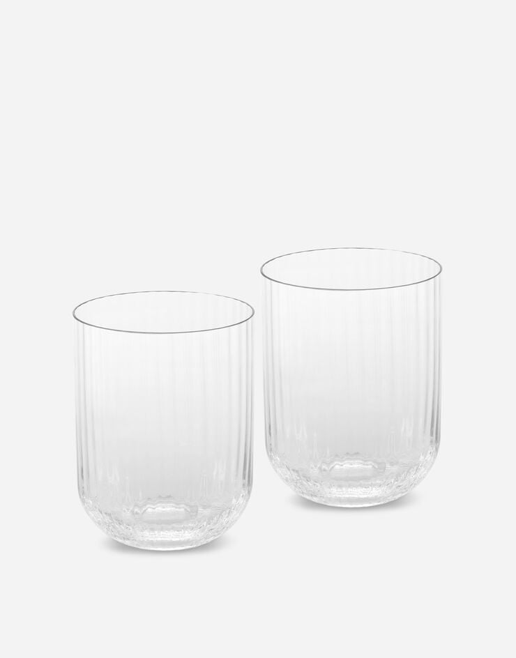 Dolce & Gabbana Conjunto de 2 vasos de refresco de cristal de Murano