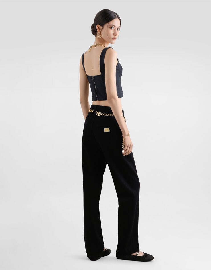 Dolce & Gabbana Corpiño-corsé De Tejido Corsetero En Jacquard Y Encaje