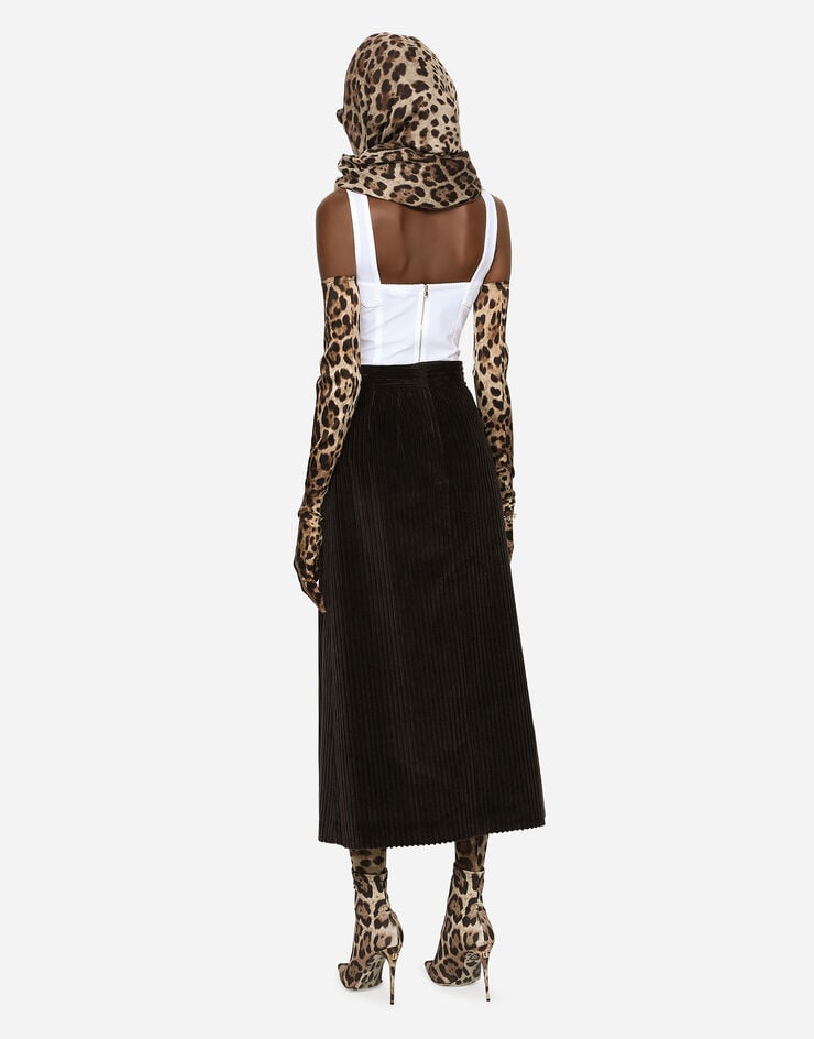 Dolce & Gabbana Corpiño Corsetero De Encaje Y Jacquard