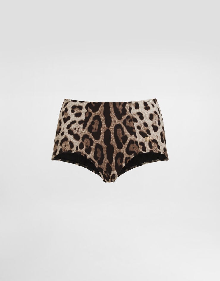 Dolce & Gabbana Culotte De Bikini Con Estampado De Leopardo
