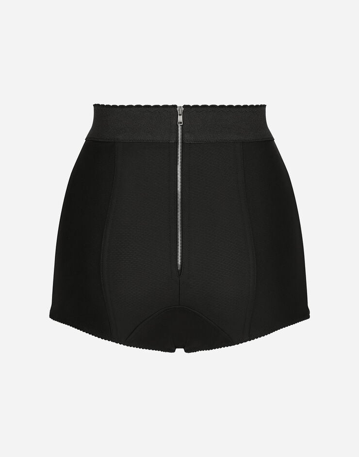 Dolce & Gabbana Culotte En Raso De Seda Y Marquisette Elástico