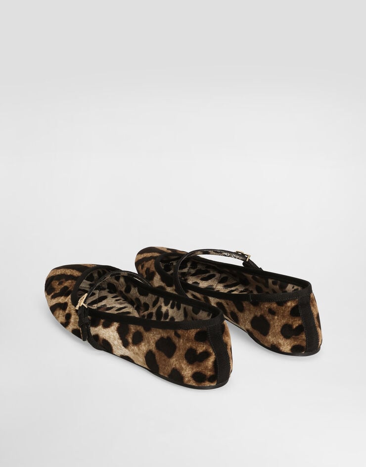 Dolce & Gabbana Bailarina De Terciopelo Estampado