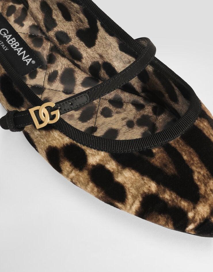 Dolce & Gabbana Bailarina De Terciopelo Estampado