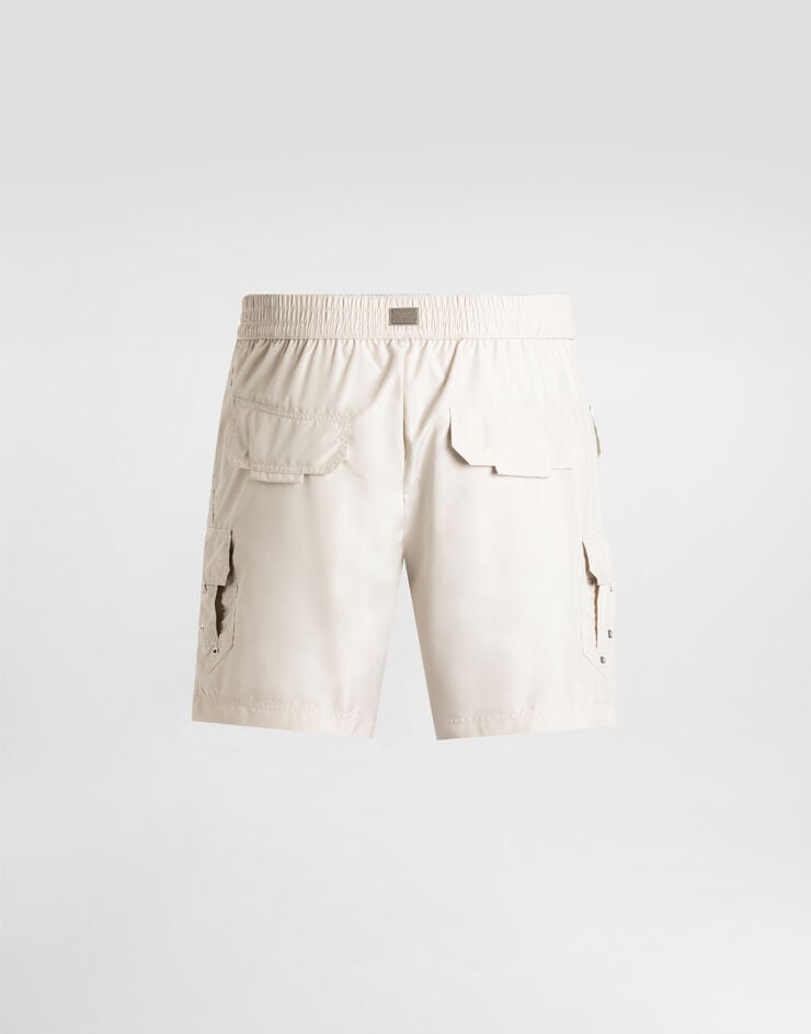 Dolce & Gabbana Bañador Bóxer Medio Con Placa