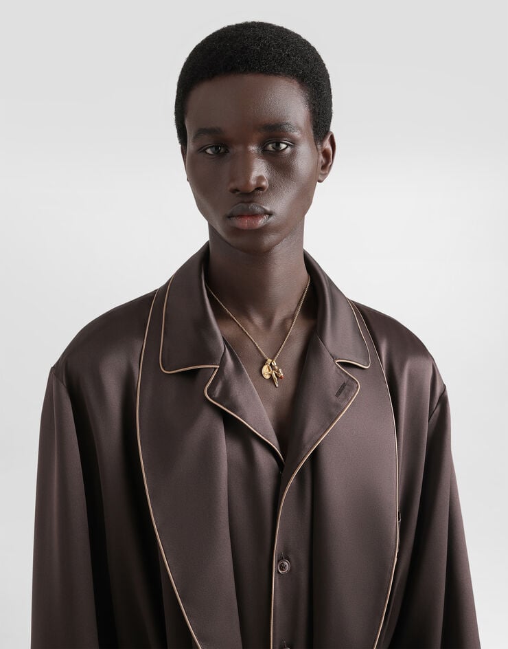 Dolce & Gabbana Batín De Seda Con Bordado