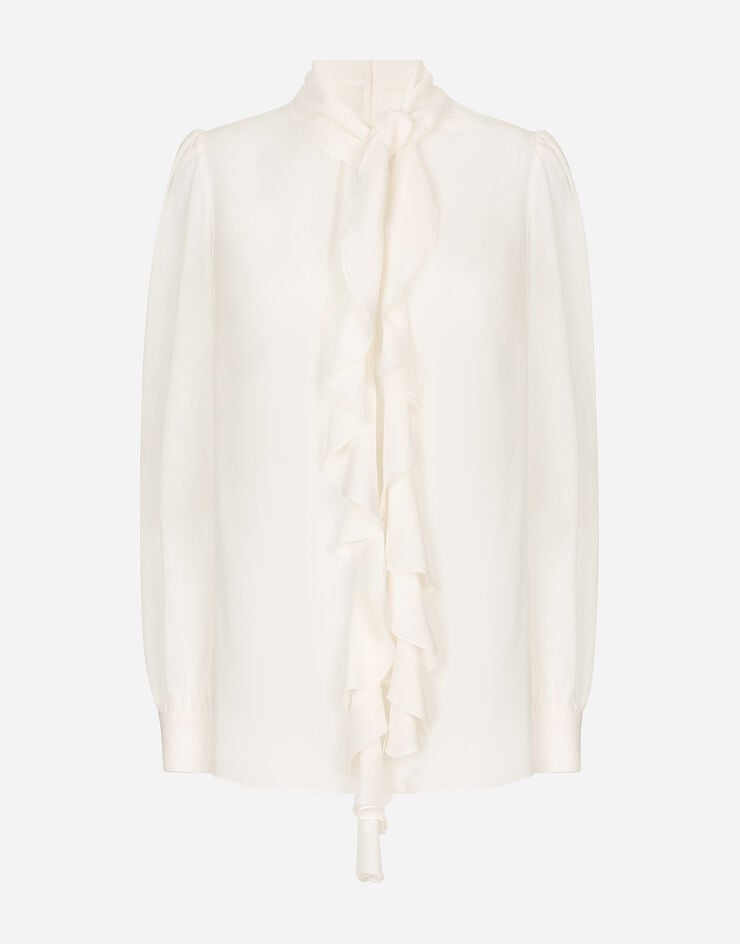 Dolce & Gabbana Blusa Con Volantes De Georgette