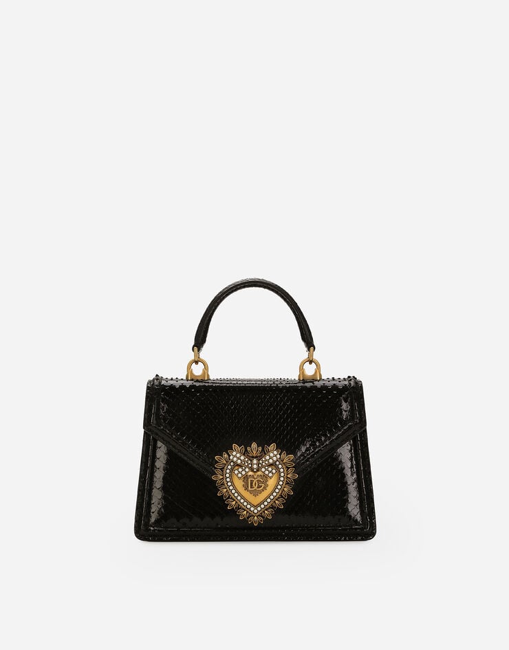 Dolce & Gabbana Bolso Devotion pequeña en pitón