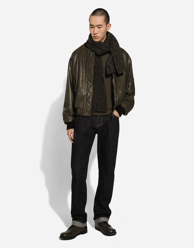 Dolce & Gabbana Bómber De Piel Con Forro