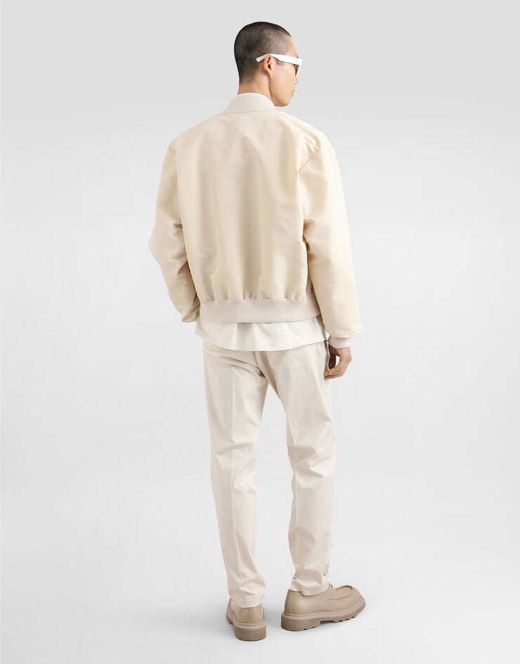 Dolce & Gabbana Bómber De Tejido Técnico Con Placa