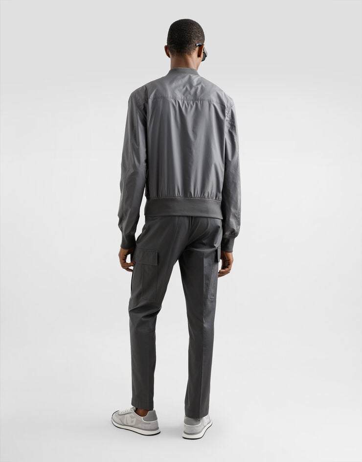 Dolce & Gabbana Bómber De Tejido Técnico Con Placa