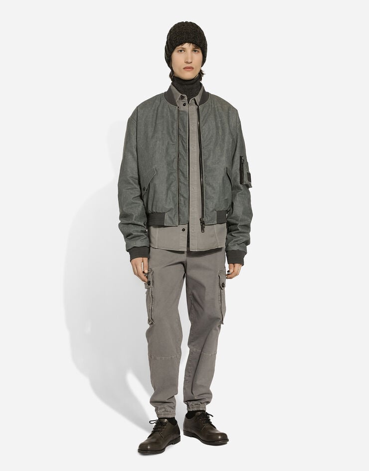 Dolce & Gabbana Bómber Oversize En Paño De Lino