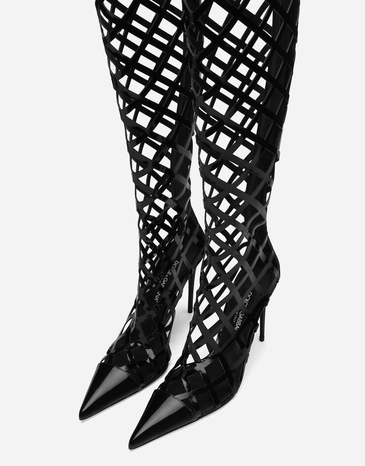 Dolce & Gabbana Bota En Piel De Becerro Brillante