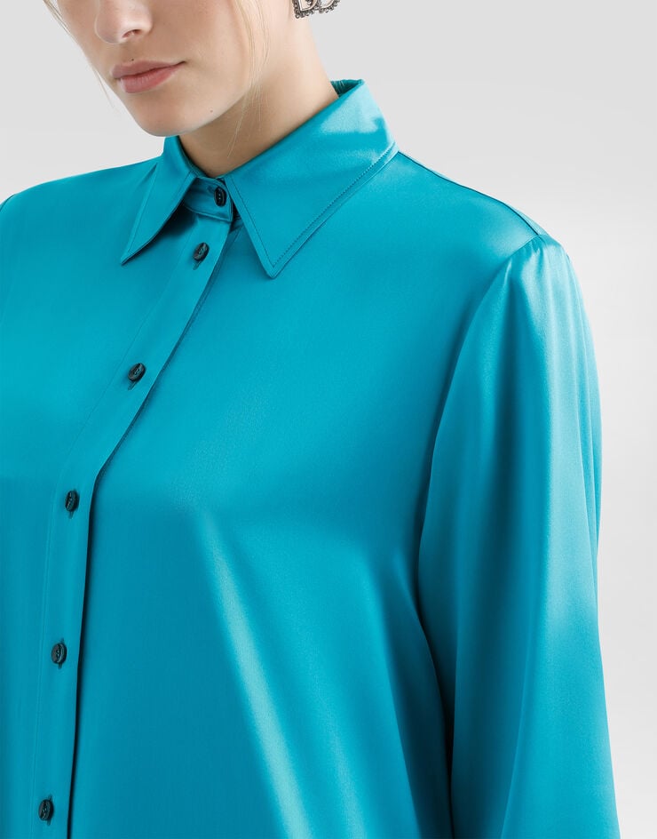 Dolce & Gabbana Caftán Largo De Raso De Seda