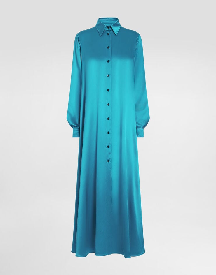 Dolce & Gabbana Caftán Largo De Raso De Seda