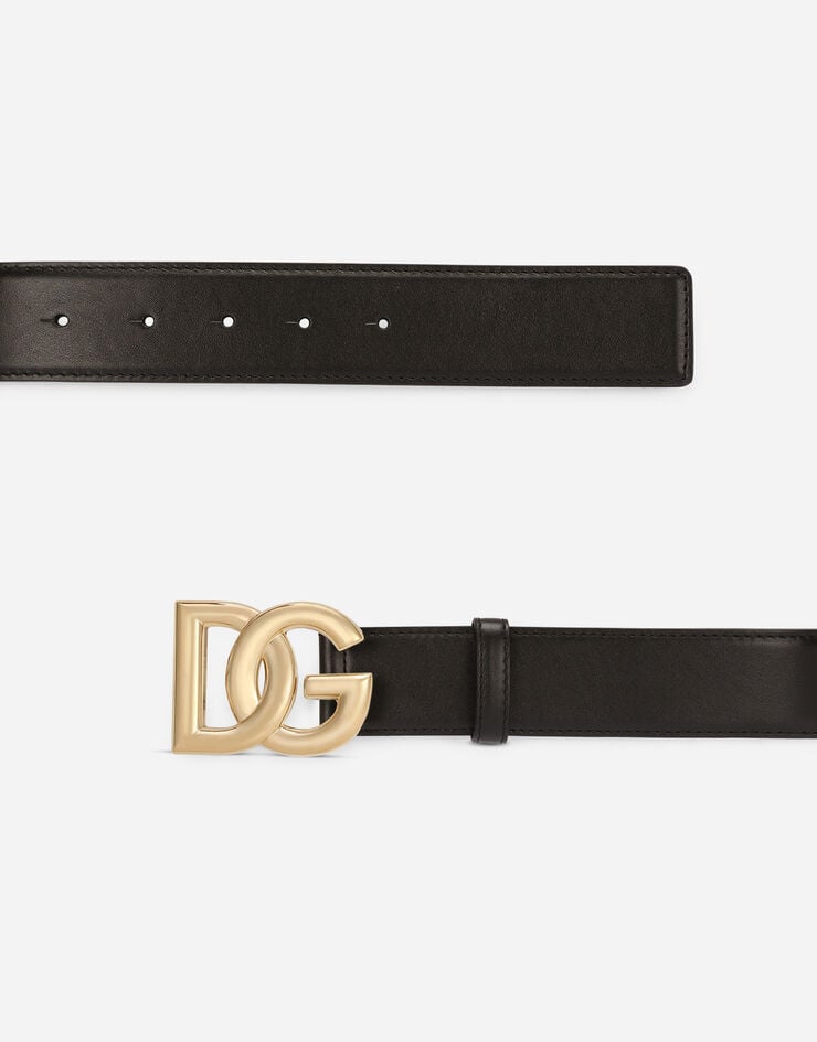 Dolce & Gabbana Calfskin Belt With DG Logo