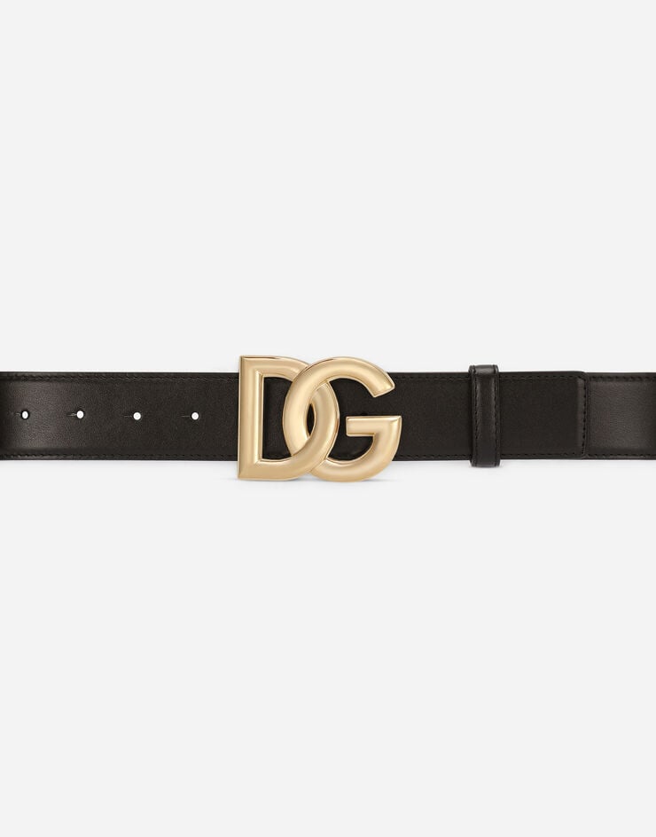 Dolce & Gabbana Calfskin Belt With DG Logo
