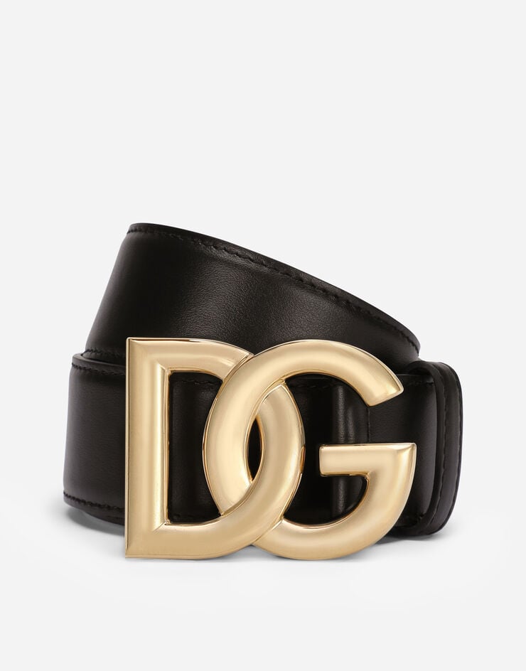 Dolce & Gabbana Calfskin Belt With DG Logo