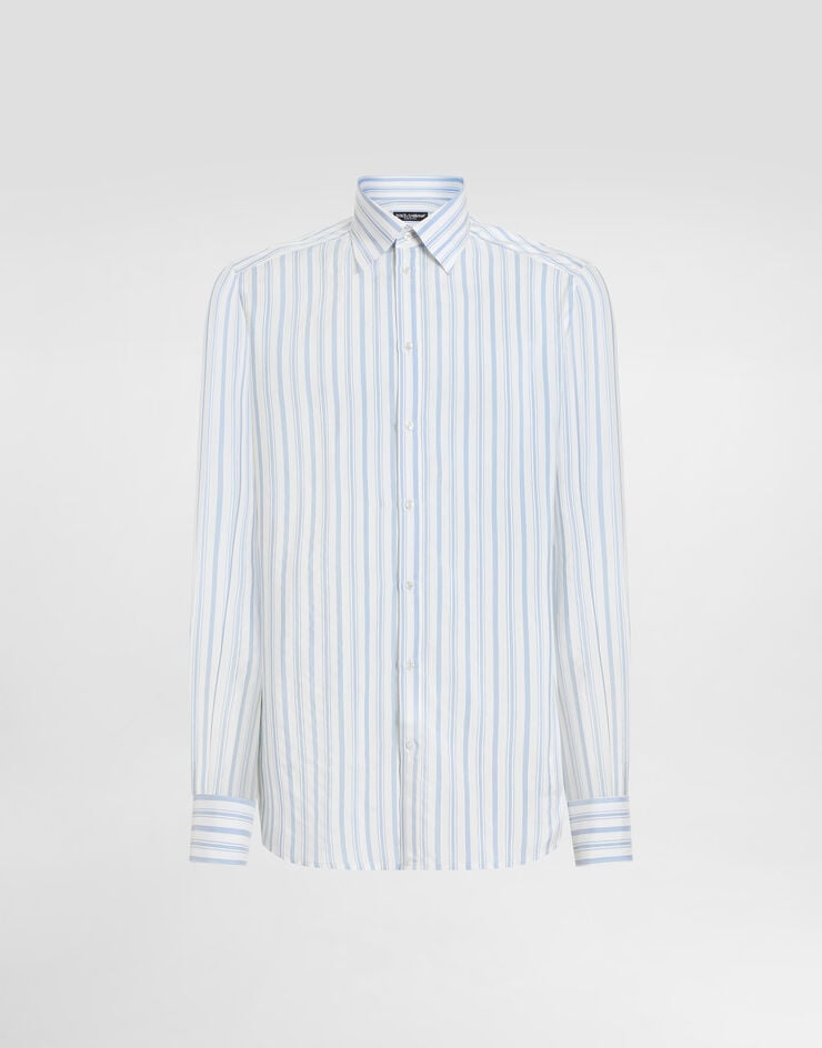 Dolce & Gabbana Camisa de algodón a rayas