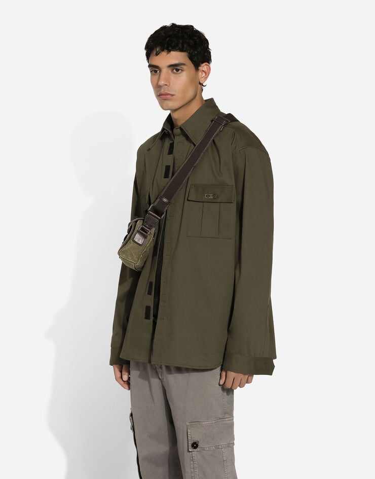 Dolce & Gabbana Camisa De Algodón Con Bolsillos