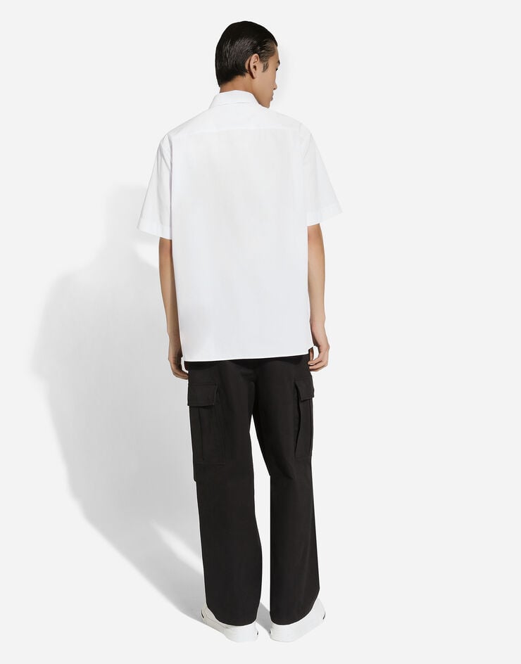 Dolce & Gabbana Camisa De Algodón Con DG Bordado