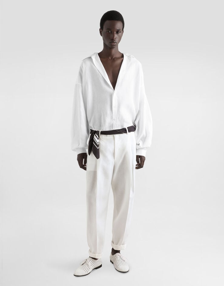 Dolce & Gabbana Camisa De Manga Larga De Lino