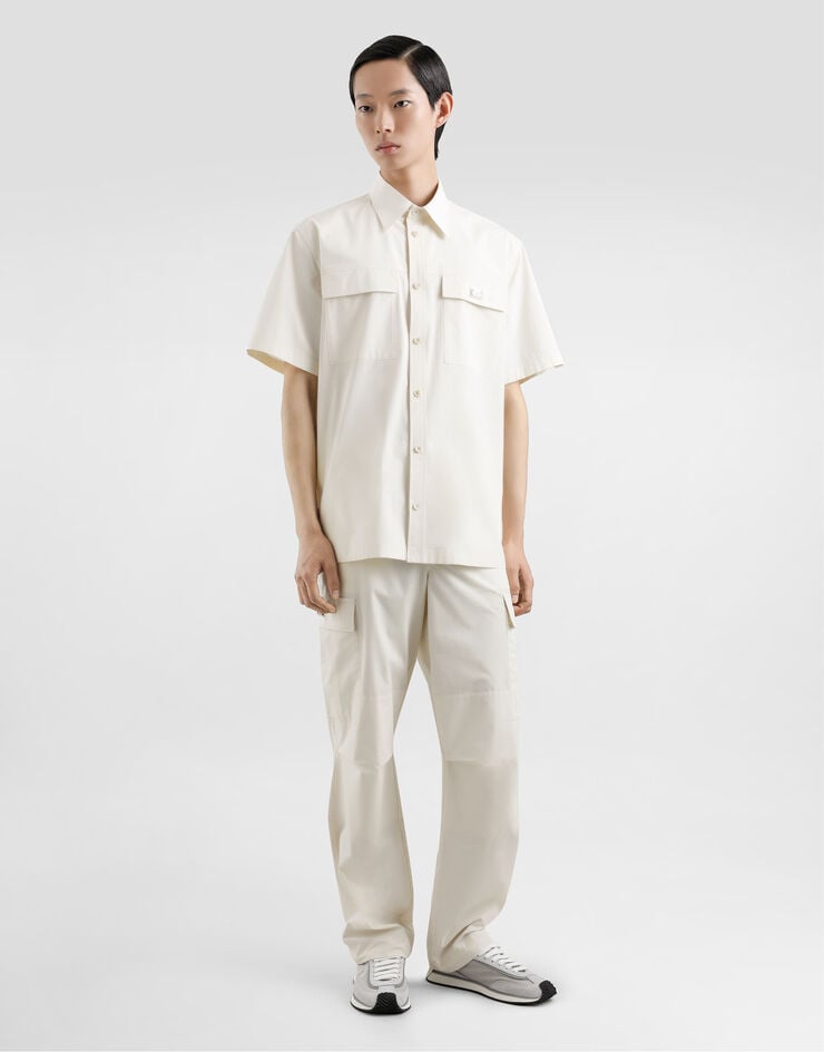 Dolce & Gabbana Camisa De Popelina Con Placa