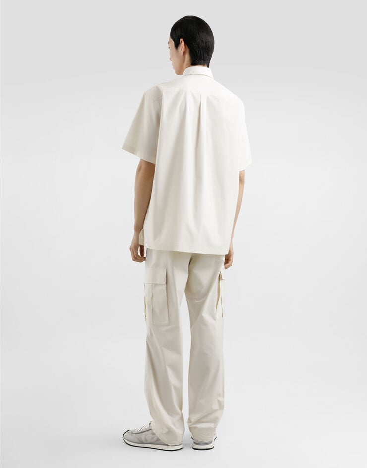 Dolce & Gabbana Camisa De Popelina Con Placa